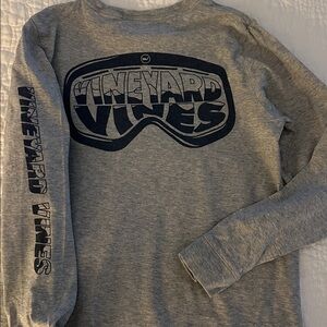 Vineyard Vines kids Small 8-10 Ski goggles Long Sleeve Tee ⛷️